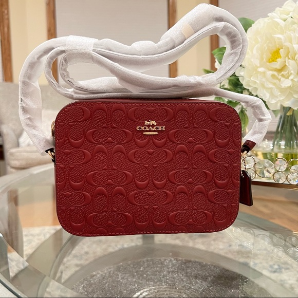 Coach Bags Coach Mini Camera Bag In Signature Leather Crossbody Bag